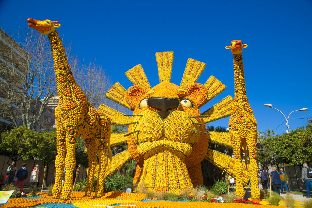 Char de la fête du citron à Menton
