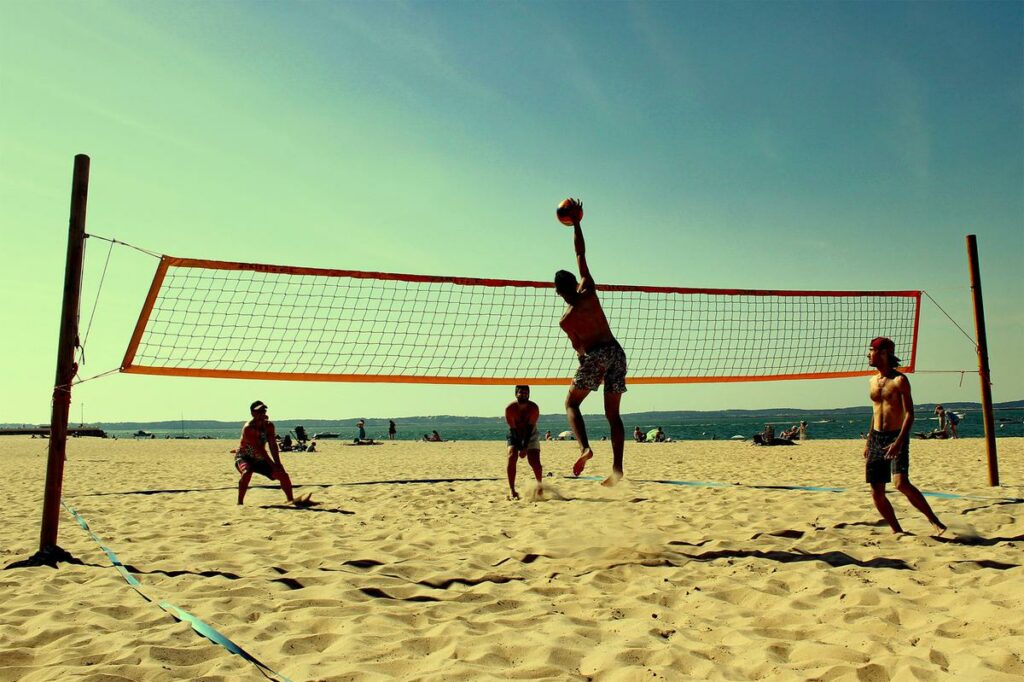 Match de 4 personnes de Beach Volley